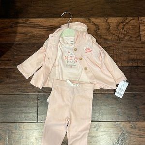 Carters 9 months cute outfit. Comes with pants, under shirt and top.